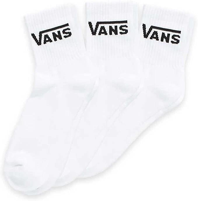 Vans Men Half Crew Cotton Cushion Off The Wall Casual Socks 3 Pack - Image 1 of 1