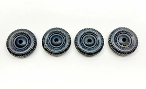 Vintage Louis Marx spare rubber wheels x4  - Picture 1 of 5