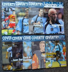 Vintage Coventry City "The Sky Blues" Home Matchday Programmes 2002-2003 - Picture 1 of 1