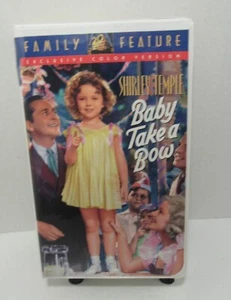 Baby Take A Bow, Shirley Temple, (VHS 1995) By Family Feature, Colorized Version - Imagen 1 de 6