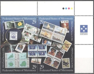 Micronesia 1984--Stamp on Stamp-Block of 4 MNH B365 - Picture 1 of 1