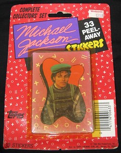 1984 Michael Jackson TOPPS Mauve Stickers 1st Series Collection Card Card Lot