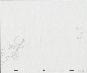 WALT DISNEY'S DONALD DUCK ORIGINAL ANIMATION ART PAGE PRODUCTION DRAWING FOR CEL - Picture 1 of 1