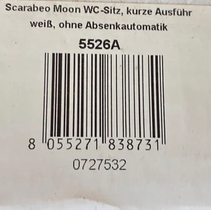 Scarabeo Moon WC Sitz kurze Ausführung weiß ohne Absenkautomatik - Bild 1 von 1