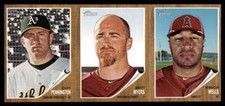 2011 Topps Heritage Advertising Panel Cliff Pennington/Brett Myers/Vernon Wells 