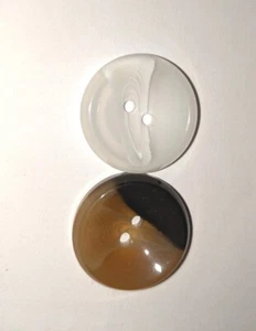 Elegante Resina Dos Agujeros Abrigo Botones, 2 Colores a Elegir Talla 24L 18mm - Imagen 1 de 2