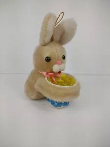 Vintage Ostern Haustier Unlimited Hase Rabbi Kunststoff Korb Eierhalter Stofftier Plüsch - Bild 1 von 11