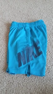 Nike Boys Basketball Athletic Active Shorts Youth Teens Size Small Blue Pockets - Picture 1 of 7