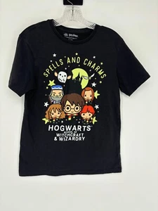 Harry Potter Black Glow In The Dark Graphic Short Sleeve T-Shirt Mens Size Small - Picture 1 of 8