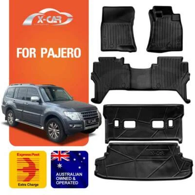 Boot Liners Floor Mats for Mitsubishi Pajero 06-22 Cargo Car Trunk Luggage Tray - image 1 of 4