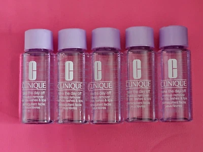 5x Clinique Take The Day Off Makeup Remover For Lids, Lashes &Lips 1.7oz/50ml ea - Image 1 of 2