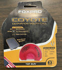 Foxpro Top Gun Howler Coyote Three Reed Diaphragm Call New Red