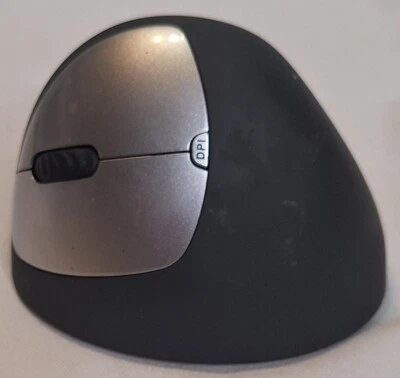 Goldtouch Silver & Black Verticle Wireless Mouse Left Handed MOUSE ONLY Untested - Image 1 of 4