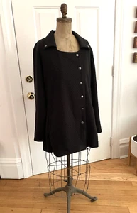 Giacca nera donna stile doppiopetto Simply Noelle taglia L/XL 12-14 nuova con etichetta - Foto 1 di 11