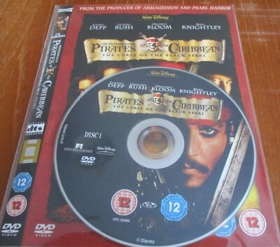 Pirates of the Caribbean: The Curse of the Black Pearl DVD (2006) Johnny Depp, - Image 1 of 2