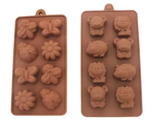 Non-stick Candy Jelly Molds Chocolate Molds Soap Molds Silicone Baking Molds ... - Picture 1 of 4