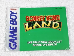 Donkey Kong Land Nintendo Gameboy Manual Dual Language English And French - Picture 1 of 6