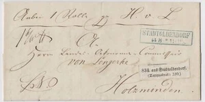 Braunschweig 1862 Paketbegleit-Brief Stadtoldendorf - Holzminden ü Eschershausen - Bild 1 von 2