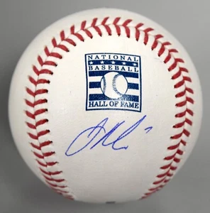 Joe Mauer Signed Official Hall Of Fame Logo Major League Baseball Autograph - Picture 1 of 2