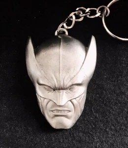 Llavero de metal plateado Pewter Marvel WOLVERINE Wolf X-Men Superhéroe Vengadores - Imagen 1 de 2