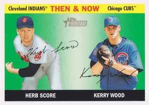 2004 Topps Heritage Baseball Then & Now #TN6 Herb Score/Kerry Wood