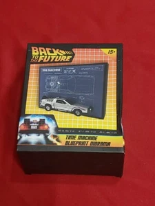 Back to the Future Time Machine Blueprint Diorama LootCrate Figure DeLorean - Picture 1 of 8