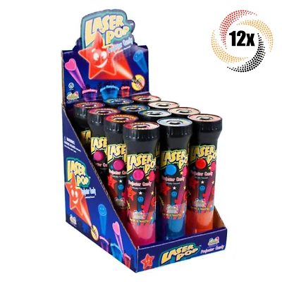 Caja Completa 12x Pops Kidsmania Láser Pop Sabores Surtidos Novedad Juguete Caramelo | 0,71 OZ Foto 1 de 2