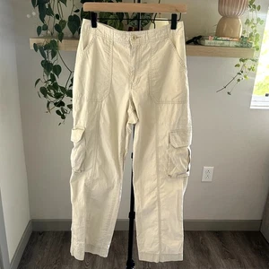 Abercrombie Curve Love Beige Cargo Pants 28/6R Utility Y2K Streetwear 30" Inseam - Picture 1 of 8