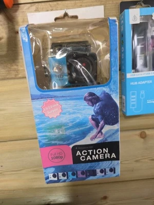 4K WiFi Action Camera Waterproof Sports Camera HD 1080P Screen Underwater Camera - Image 1 of 4