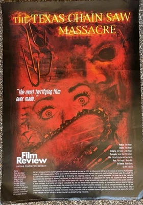 TEXAS CHAINSAW MASSACRE - Film Review - POSTER - 61x86.5cm AS NEW OLD STOCK - image 1 of 4