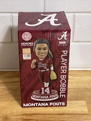 Montana Fouts Alabama Marea Carmesí Softbol Estudiante Atleta Bobblehead NCAA Foto 1 de 4