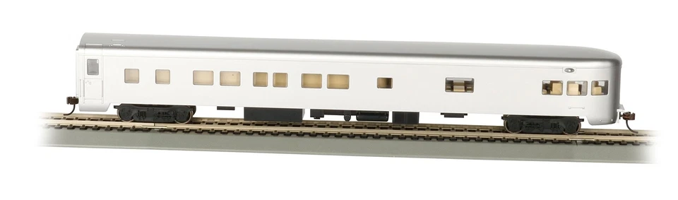 Bachmann 14308 HO Unlettered Aluminum Smooth-side Observation W/ Light