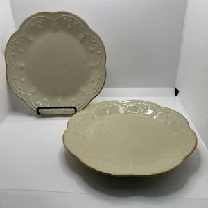 Lenox Französische Perle Pistazie Mittagessen Salat Teller 9" 2er Set - Bild 1 von 6