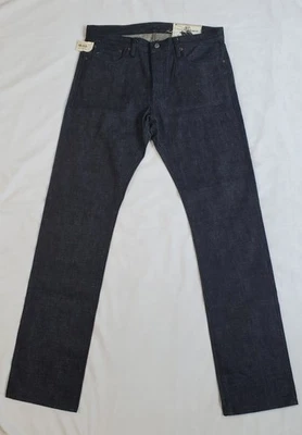 NEW RGT ROGUE TERRITORY STANTON SLIM STRAIGHT TONAL SELVEDG DENIM JEANS SZ 34X37 - Image 1 of 4