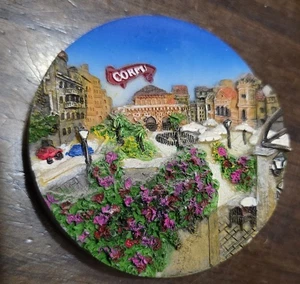 21/4" Griechenland Korfu Insel 3D Karte Landschaft Spind Kühlschrankmagnet Reise Souvenir Geschenk - Bild 1 von 5