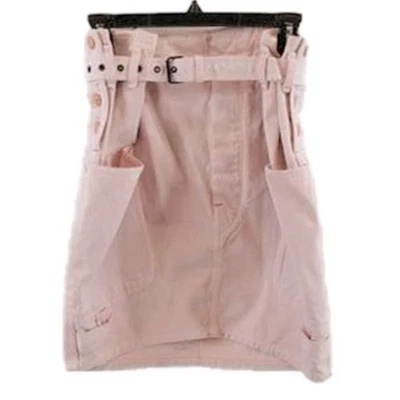 Isabel Marant High Waisted Pink Utility Jean Skirt, Size XS/2 - Image 1 of 4