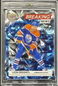Leon Draisaitl RARE CRACKED ICE INVESTMENT CARD SSP UPPER DECK OILERS MINT - Picture 1 of 2