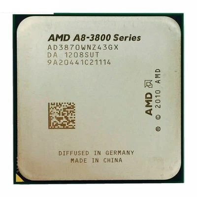 AMD A8-Series A8-3870K AD3870WNZ43GX 3 GHz Socket FM1 Quad-Core CPU Processor - Image 1 of 4