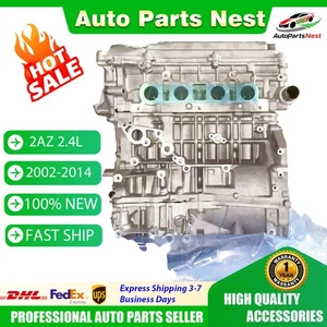 Long Block Engine Assembly For 2002-2014 Toyota CAMRY Highlander 2AZ 2.4L - Foto 1 di 5