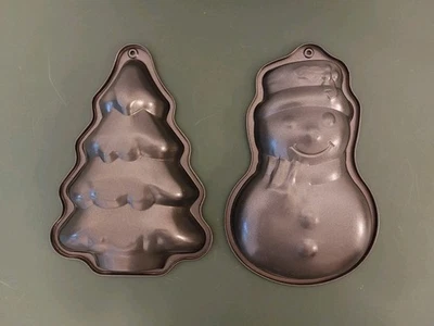 Backformen - XL - Tannenbaum - Schneemann - Backformen - Weihnachten X-MAS - Bild 1 von 2