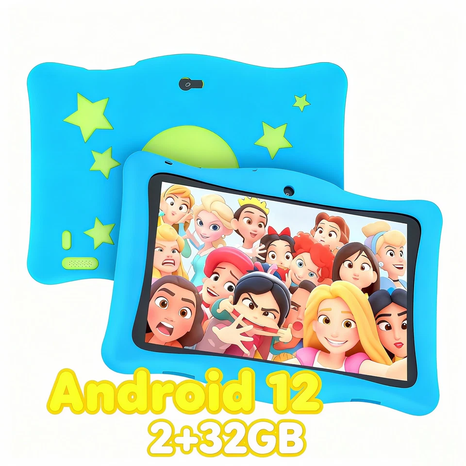 Tablet SGIN Niños, Tablet PC Android 10 pulgadas, 2 GB RAM 32 GB ROM, Tablet Azul Foto 1 de 4