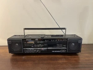 Radio CD casete vintage años 80 Boombox SHARP WQ-CD15 (1987) - Imagen 1 de 8