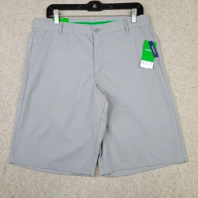 Pantalones Cortos IZOD Golf Niño Talla 20 Gris Husky Frente Plano Calce Recto Rendimiento NUEVO Foto 1 de 4