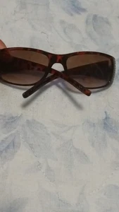 Damen Sonnenbrille Animal/🐢 Schildpattmuster mit Strasssteinen - Bild 1 von 5