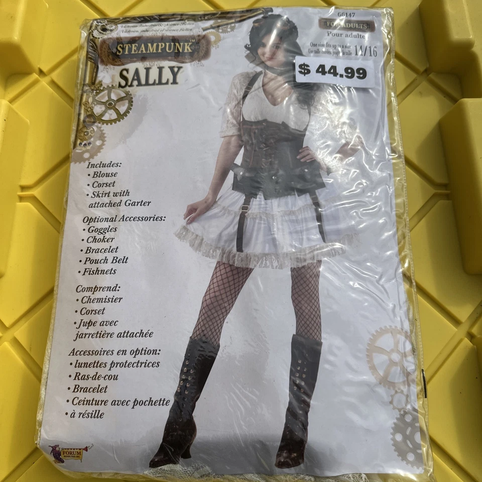 Steampunk Sally Adult Halloween Pirate Festival Costume Fits up to Sz 14-16 - Image 1 of 4