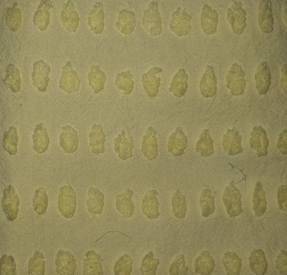 Cotton Chenille Fabric  - Small Dot - Yellow - 18x58 - New - Image 1 of 1