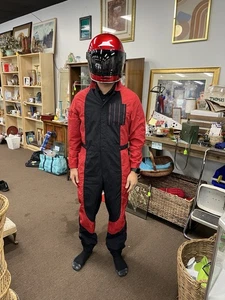 Pizza Hut Red Bell Helmet & Jordan’s Women’s L Flight Track Suit - Picture 1 of 23