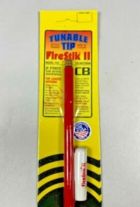 Firestik II FS2 Red 2 ft. Fiberglass CB Radio Antenna w/ tuneable tip 2 foot - Picture 1 of 3