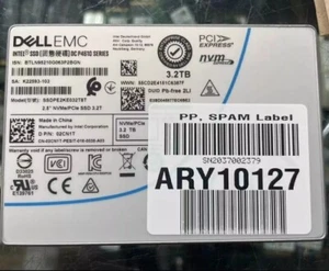DELL EMC INTEL P4610 3.2TB SSD U.2 NVME PCIe 02CN1T SSDPE2KE032T8T - Picture 1 of 2