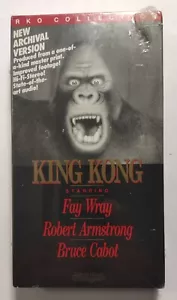 King Kong VHS Video Tape FACTORY SEALED Turner Home Watermark RKO Collection - Foto 1 di 7